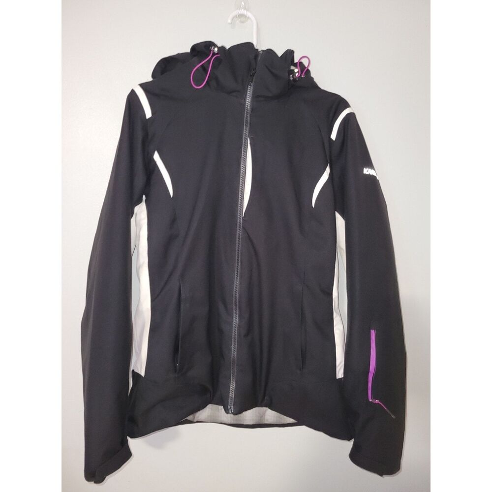 Karbon Women's ski Snowboarding Jacket Size 12 Black Thermore Good Condition